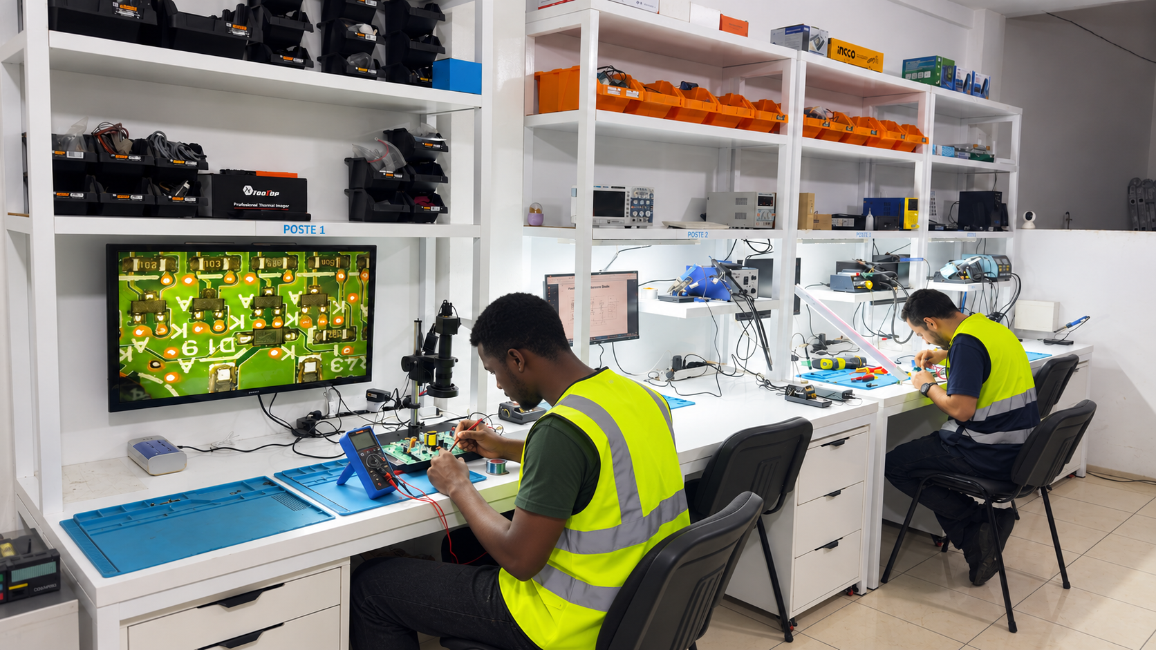 Technicien en réparation électronique