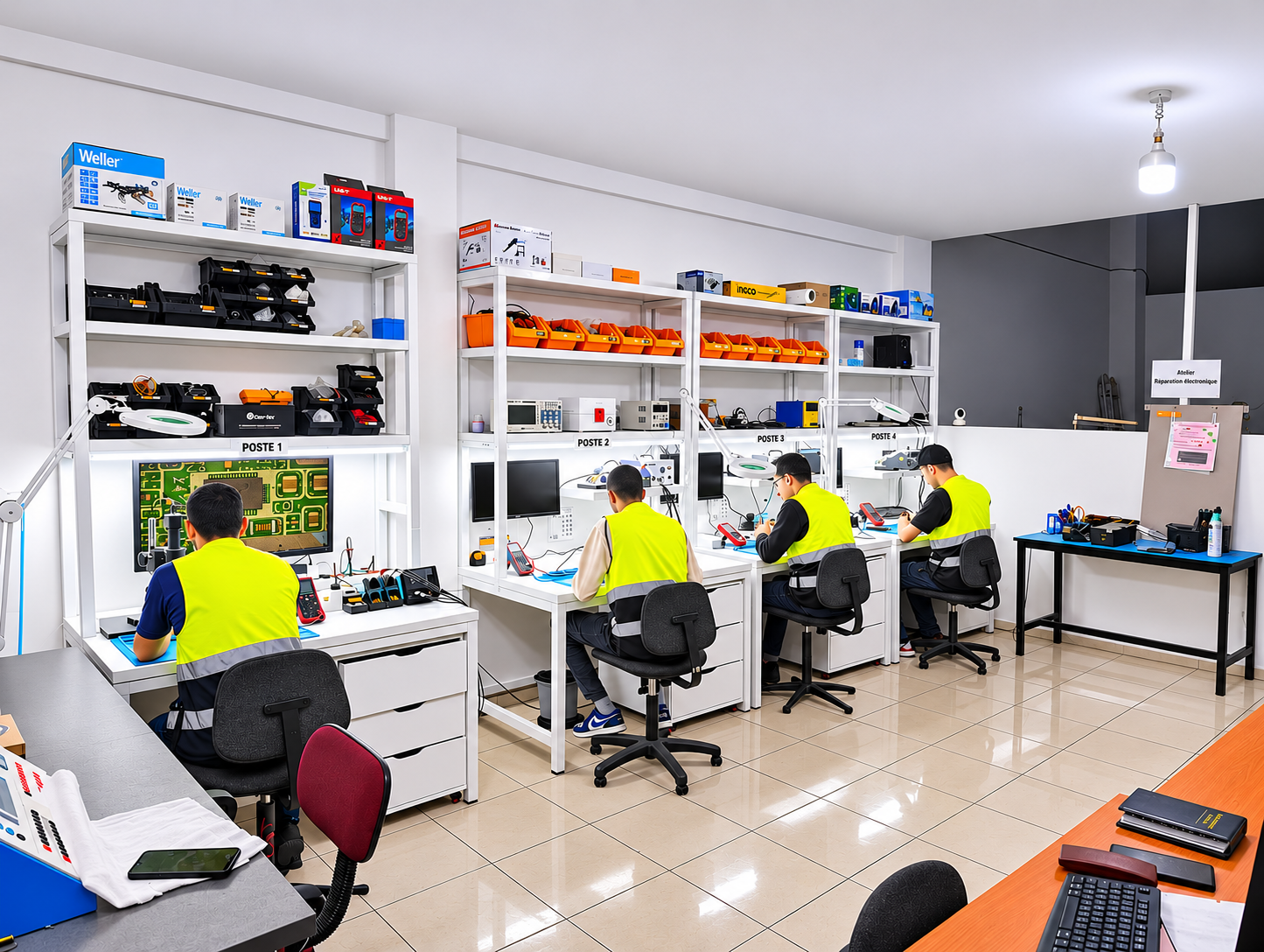 Un atelier dédié à l’électronique